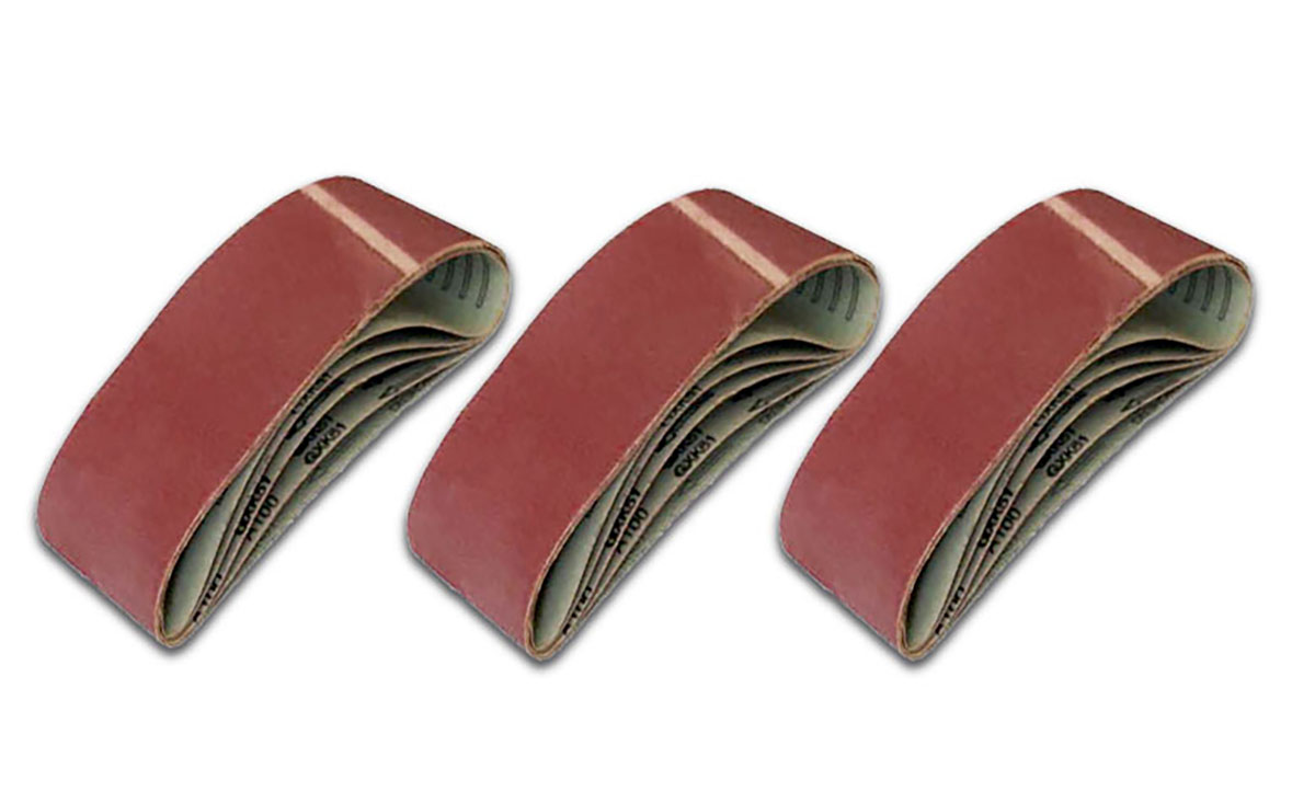Vago-Tools 100x Schleifbänder Schleifband 100x610 mm Gewebebänder Korn 100
