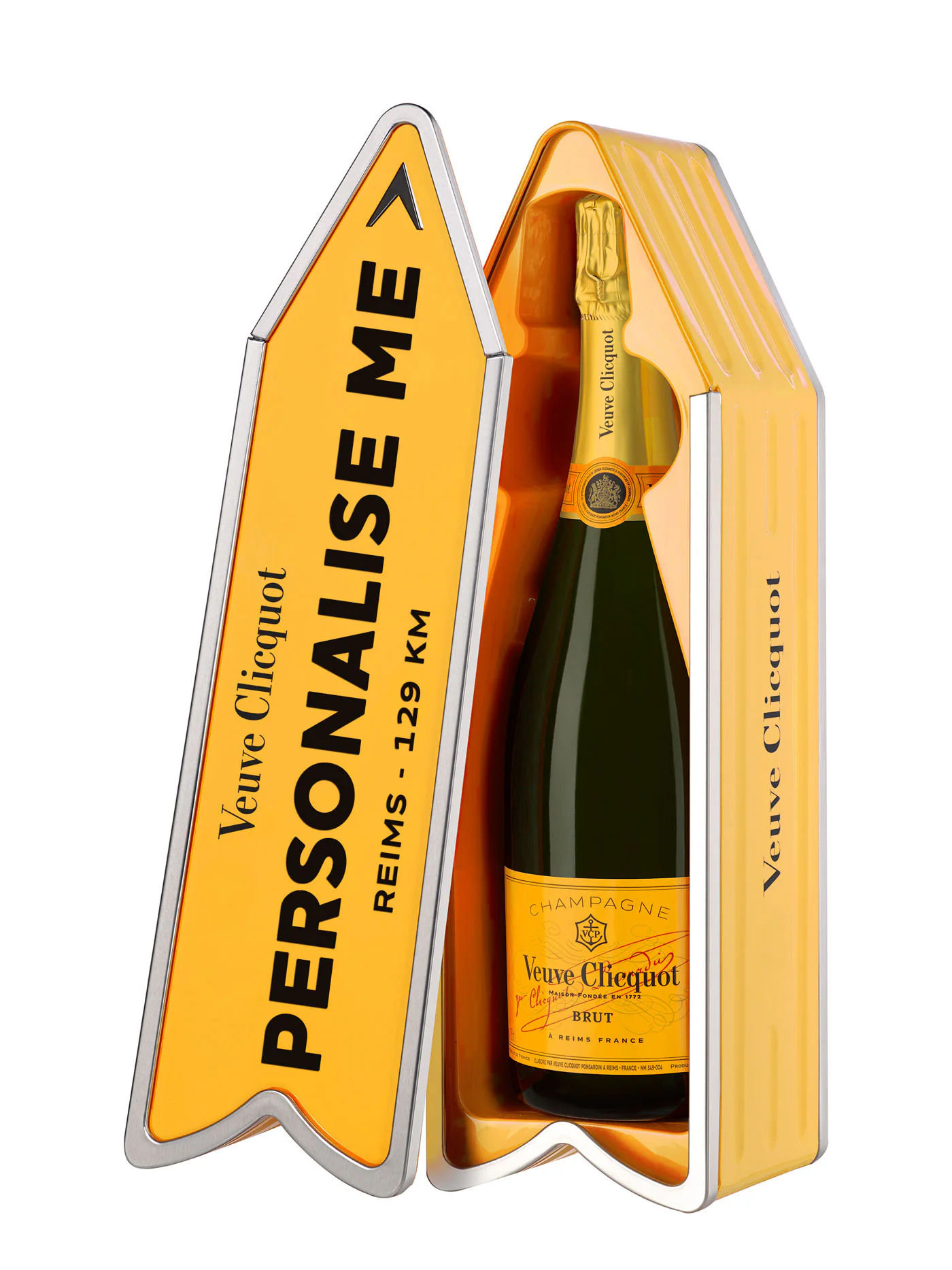 Veuve Clicquot Yellow Label Personalisierbarer City Arrow