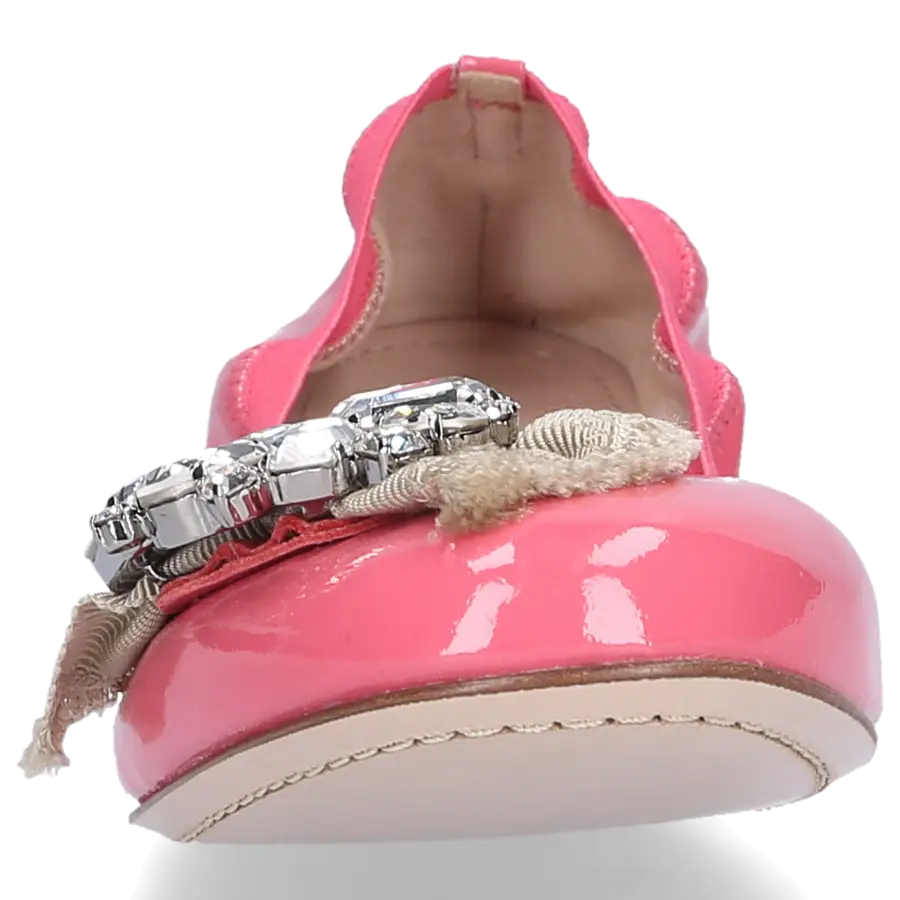 Miu Miu - Ballerinas Faltbar Lackleder - pink