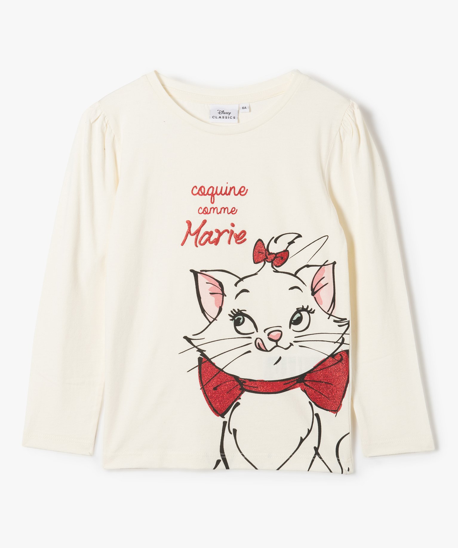 Tee-shirt fille avec motif Les Aristochats - DS ecru | GEMO
