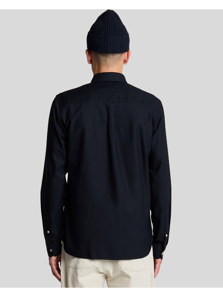 Lyle & Scott Langarmhemd in Dunkelblau günstig kaufen