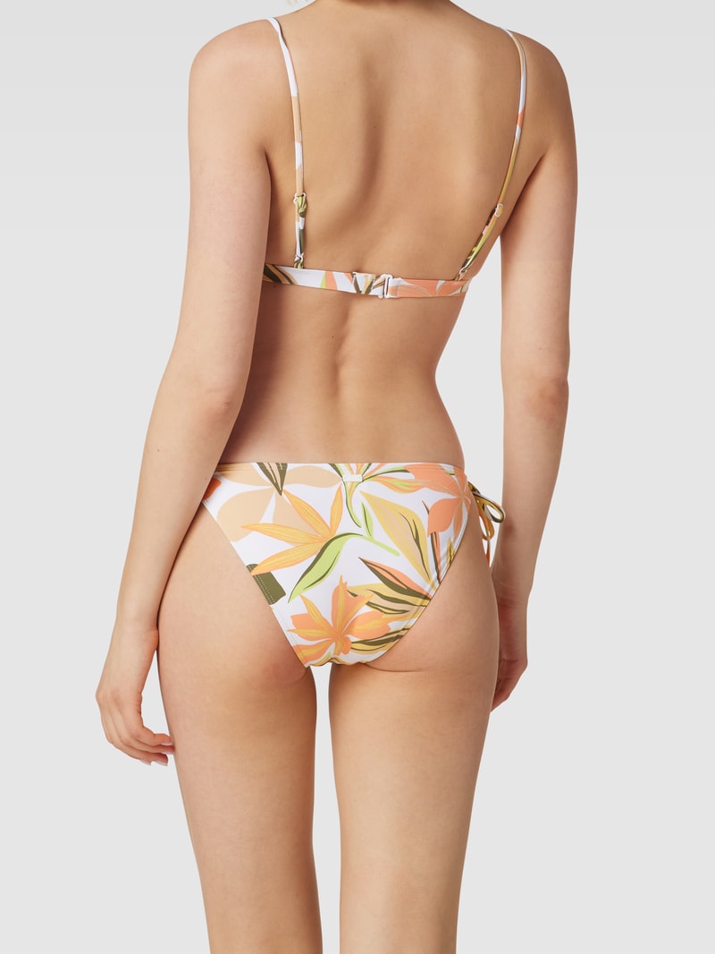 Bikini-Slip mit Allover-Print Modell 'BEACH CLASSICS' in offwhite