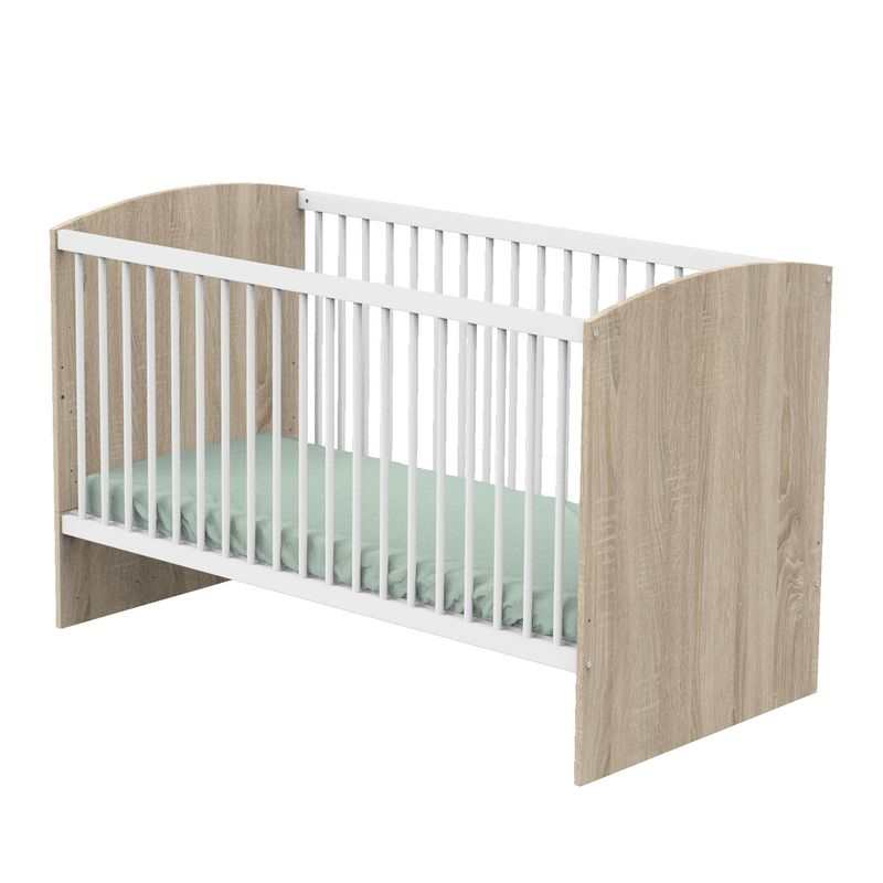 Lit bébé évolutif en lit junior Access bois blanc