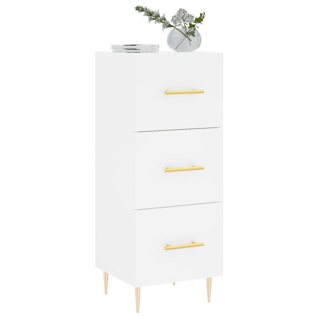 vidaXL Sideboard Sideboard Weiß 34,5x34x90 cm Holzwerkstoff (1 St)