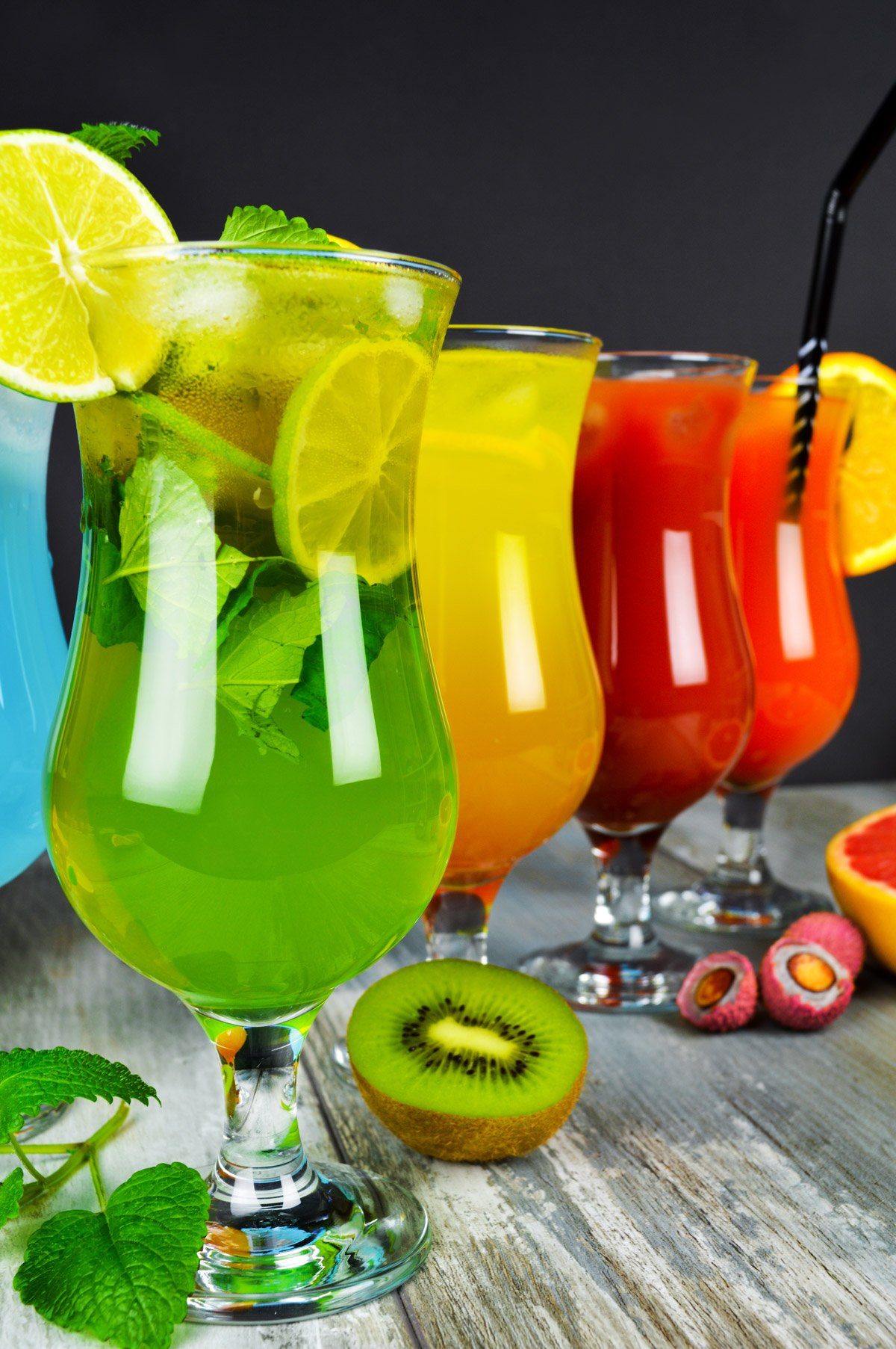 Sendez Cocktailglas 6 Stück Cocktailgläser 480ml Hurricane Trinkgläser Cocktailglas Longdrinkgläser, Glas