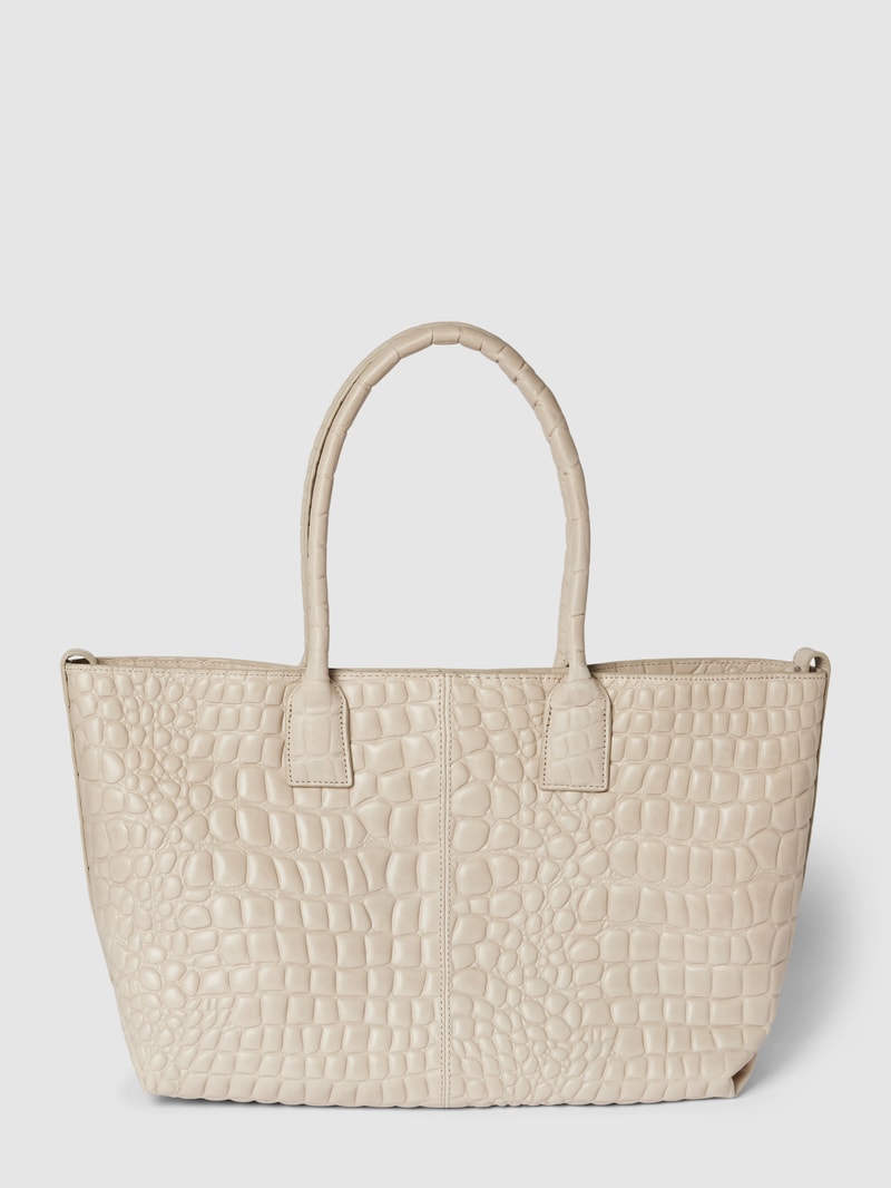 Shopper mit Label-Detail Modell 'Chelsea' in offwhite