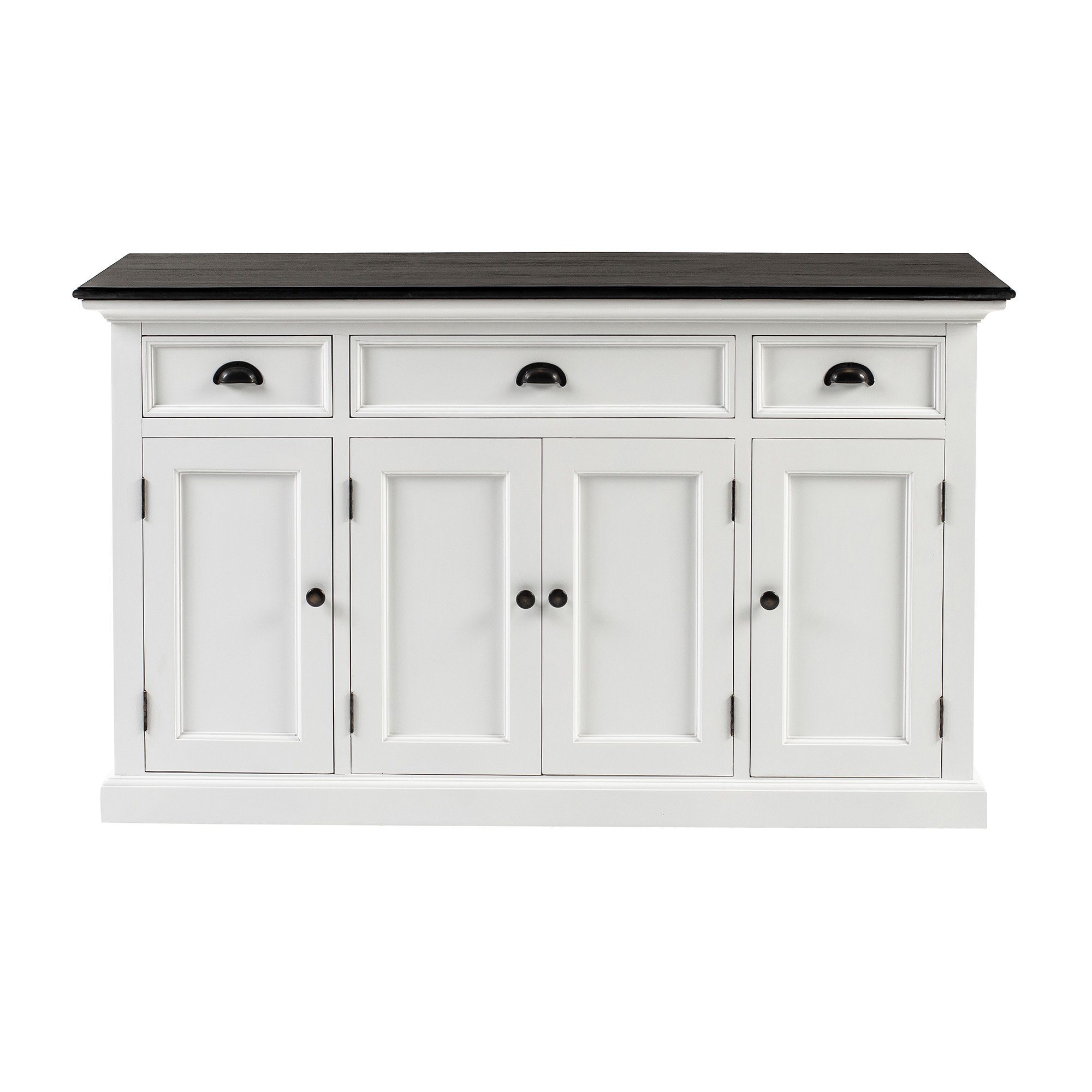 Novasolo Buffet Halifax Contrast Buffetschrank mit 4 Türen und 3 Schubladen