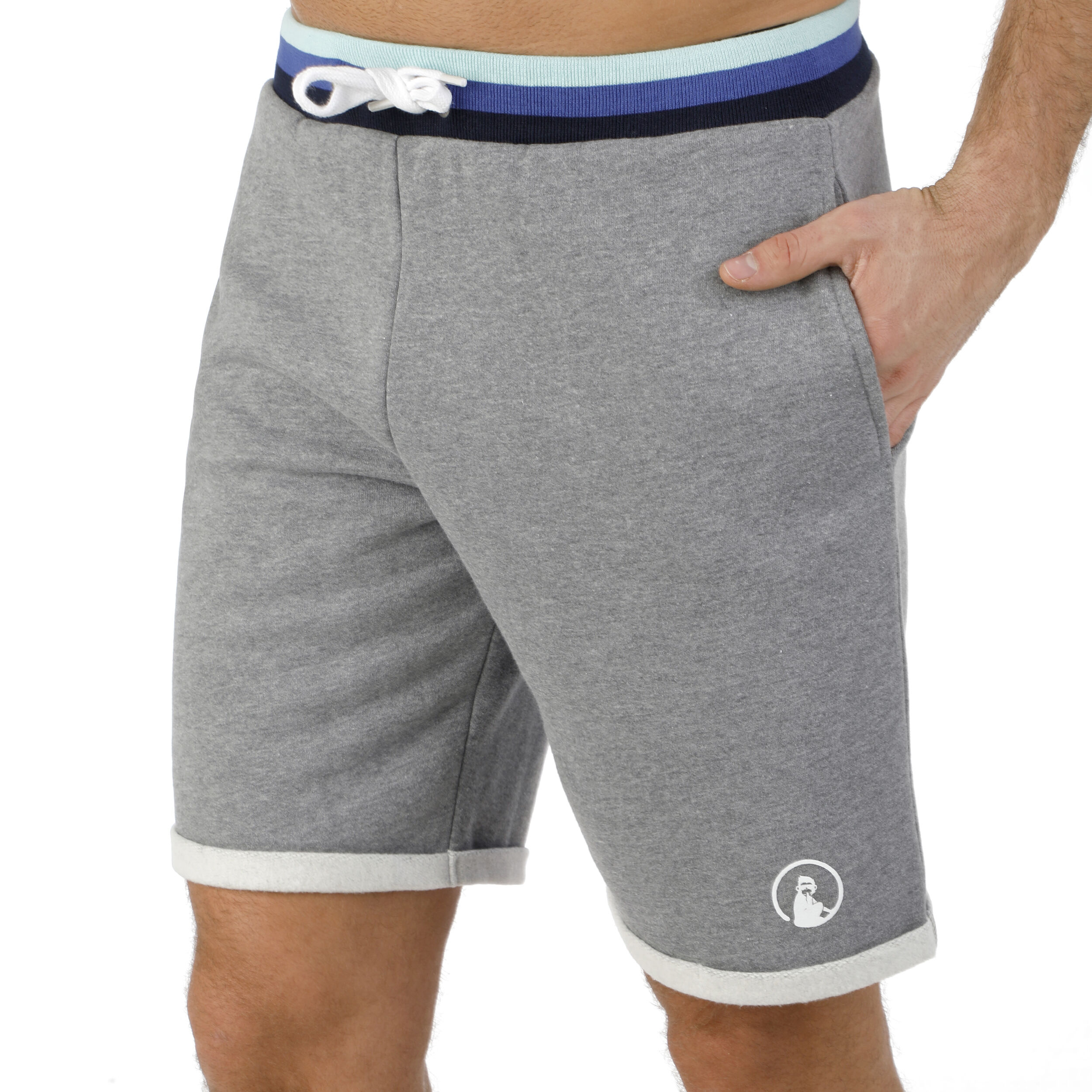 Ocean Cotton Shorts Herren - Grau, Blau
