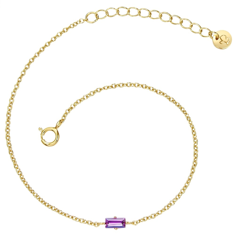 Glanzstücke München Bracelet en argent Argent sterling Oxyde de zirconium (CZ) en Or jaune Bracelet
