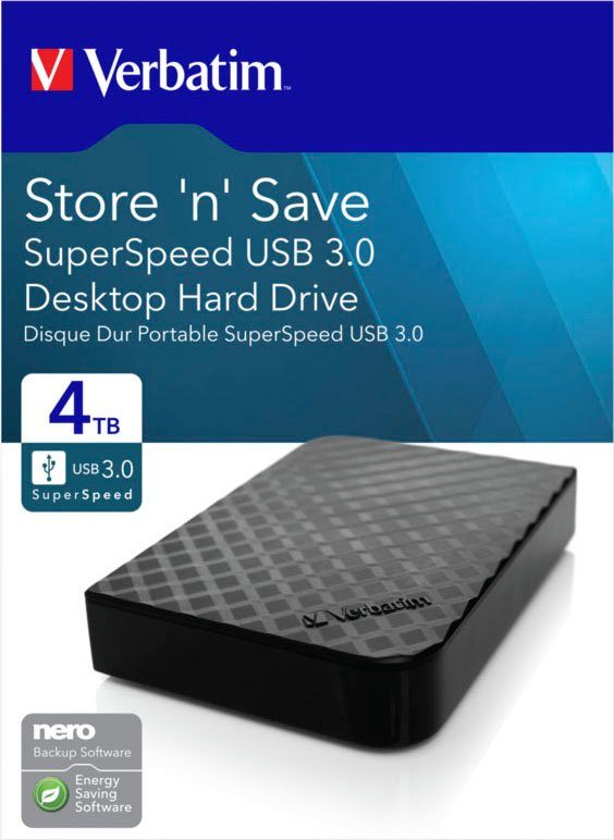 Verbatim Store 'n' Save externe HDD-Festplatte (4 TB) 3,5