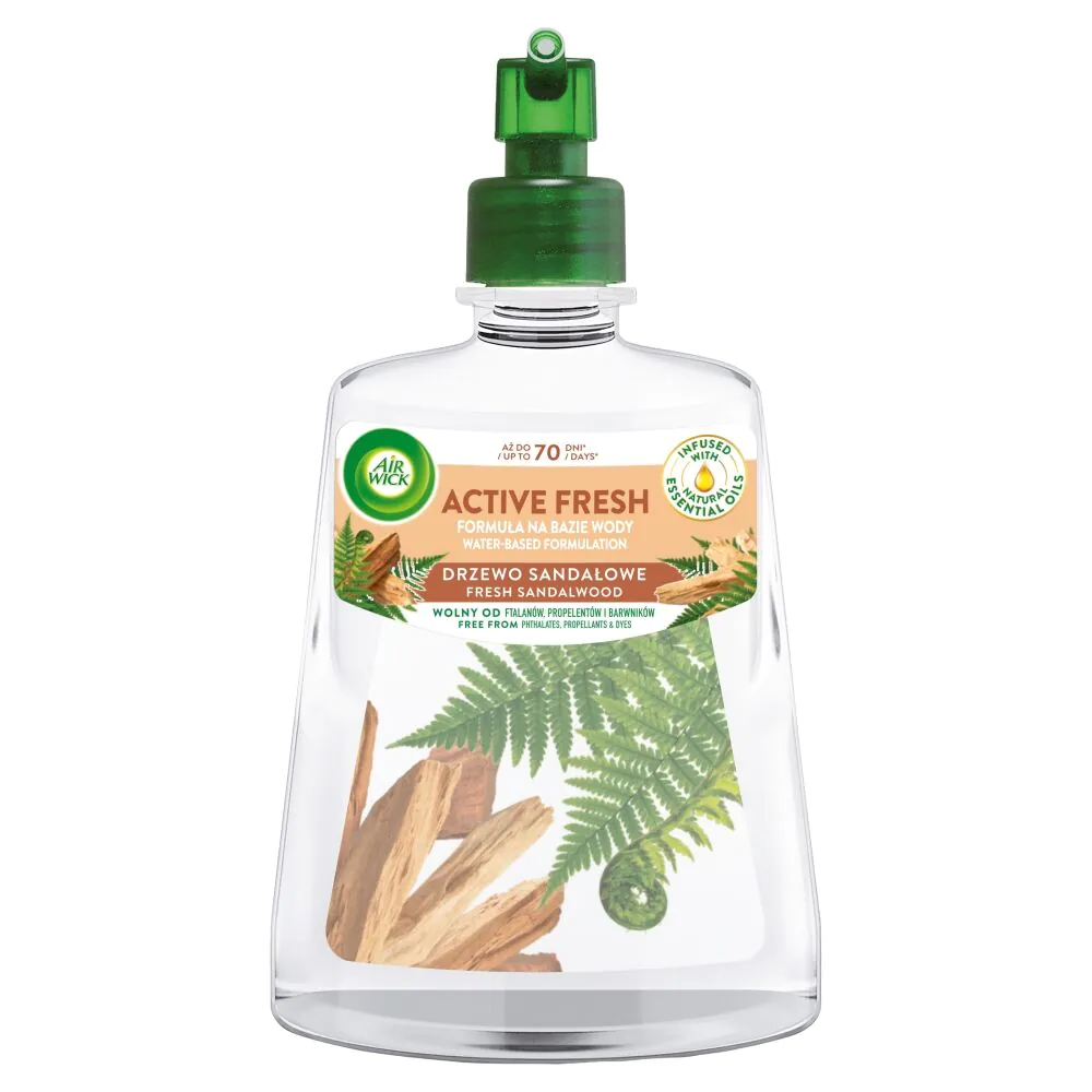 Air Wick Active Fresh Sandalwood kvapiųjų oro gaiviklio papildymas