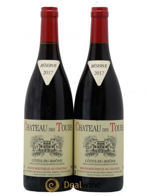 Côtes du Rhône Château des Tours Emmanuel Reynaud  2017 - Lot de 2 Bouteilles