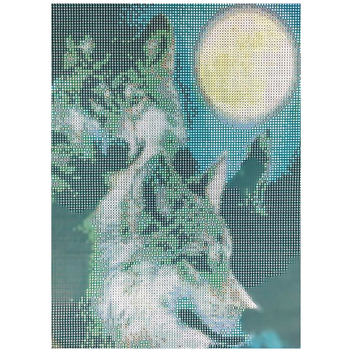 Diamond Painting Vollbild 30x40 mit eckigen Steinen