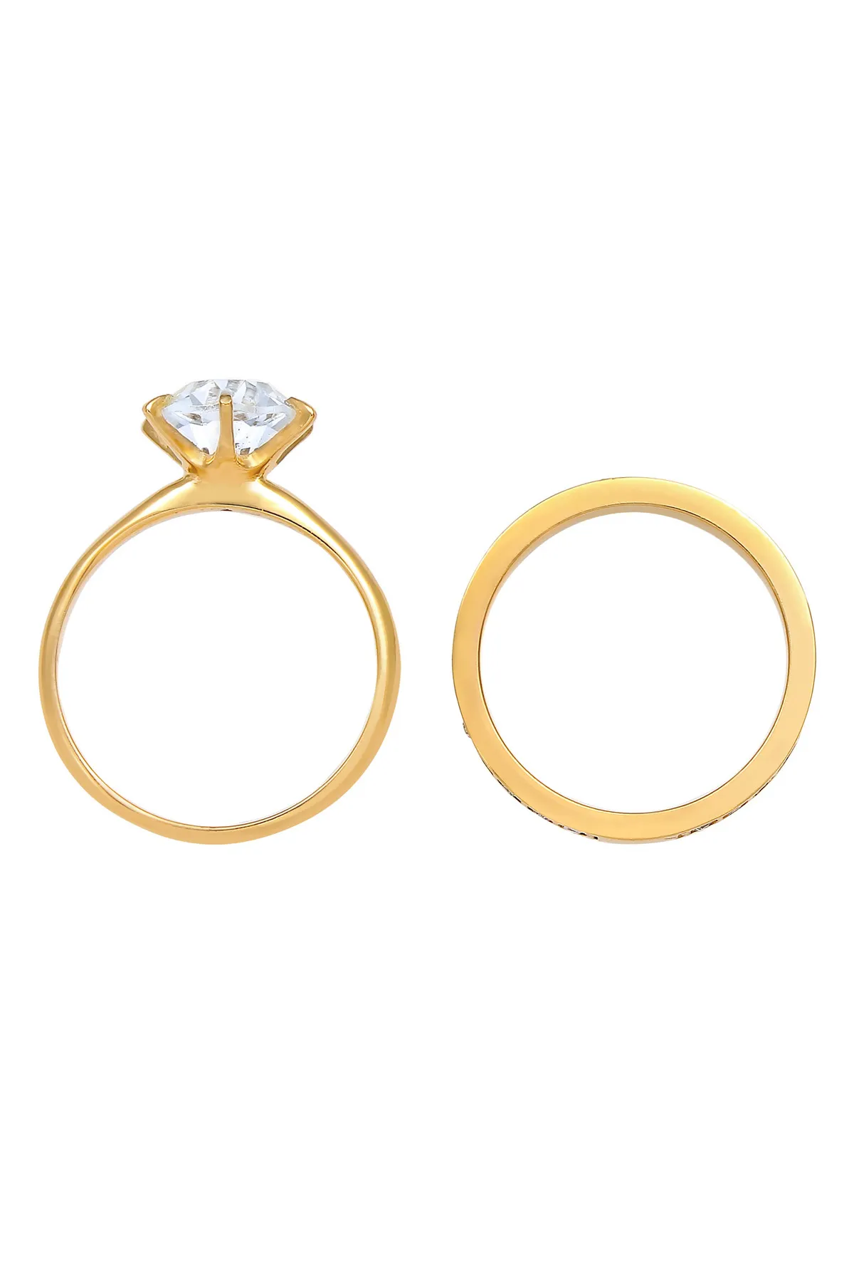ELLI  Ring - Goldfarben - Glass