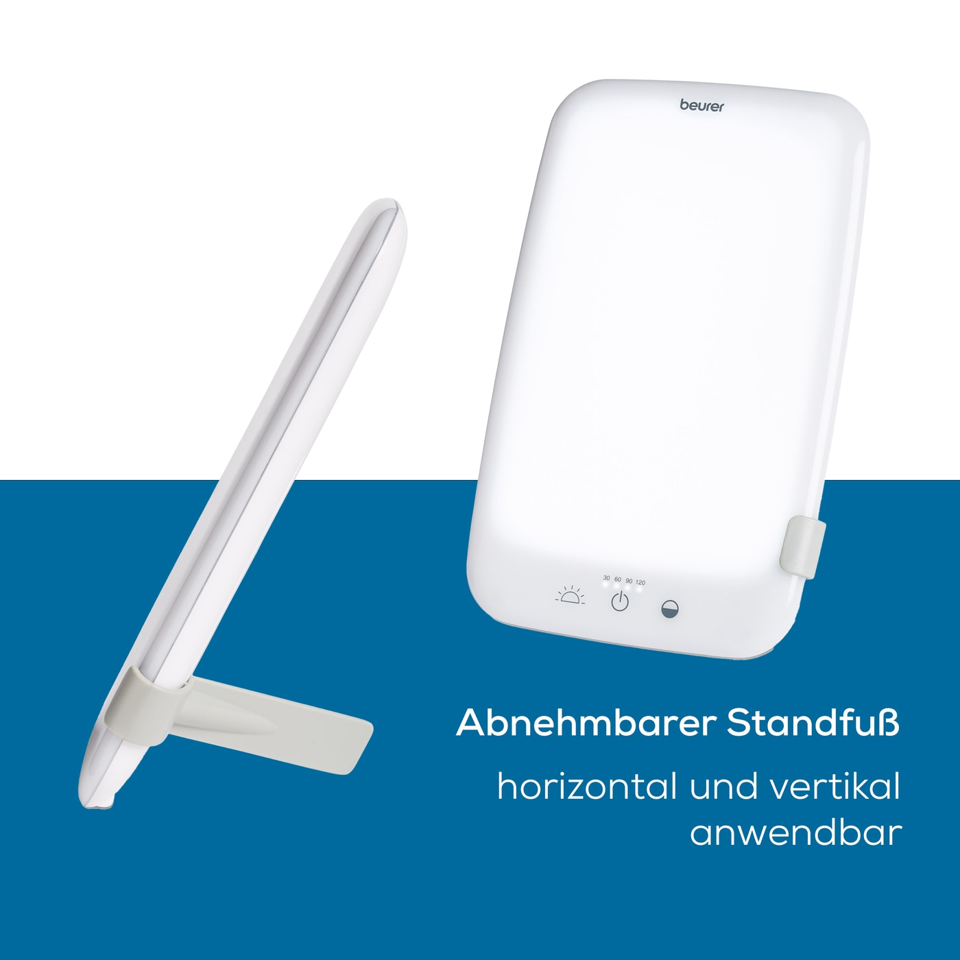 Beurer Tageslichtlampe TL 35-Tageslichtlampe mit 4-stufigem Dimmer, 3 einstellbaren Farbtemperaturen und praktischer Aufbewahrungstasche