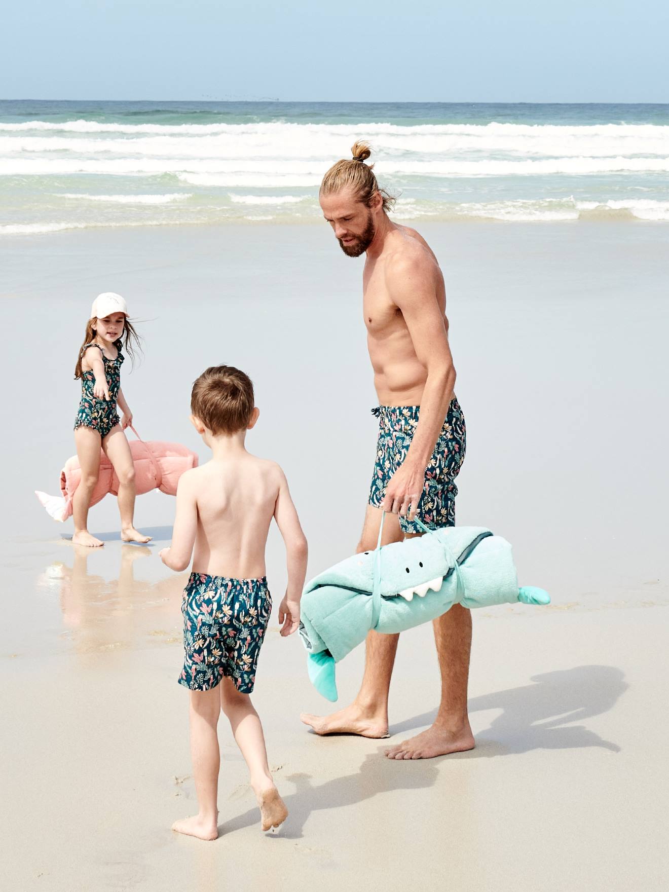 Matelas de plage Fish rose