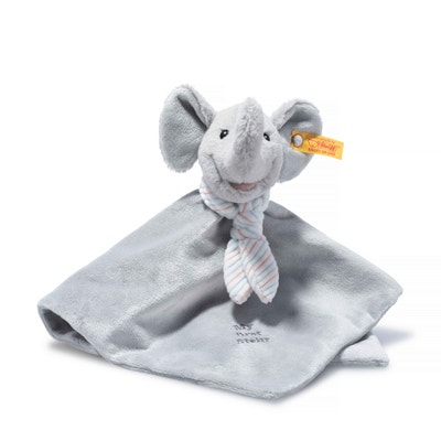 My first Steiff Ellie Elefant Schmusetuch, 26 cm, hellgrau