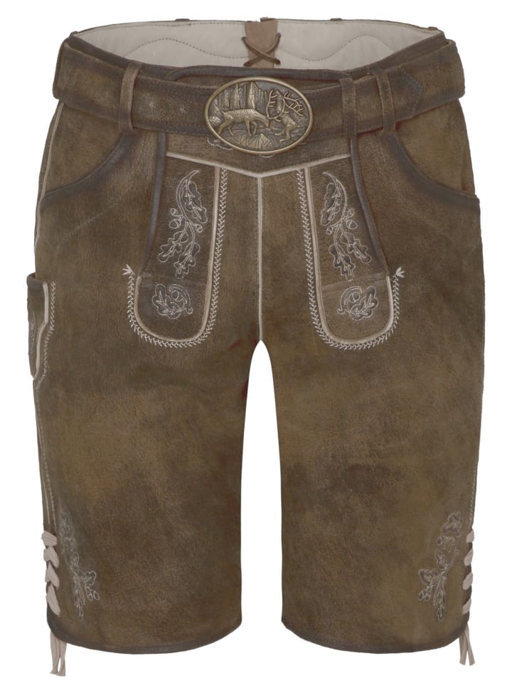 Spieth & Wensky Lederhose in Braun günstig kaufen