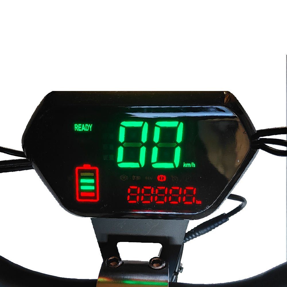 Forca E-Scooter Captain Pro 2000W - 12AHBlei Gel Akku, 50,00 km/h, (Set, Captain Pro 2000W 50km/h 12AH BleiGelAkku), mit Straßenzulassung
