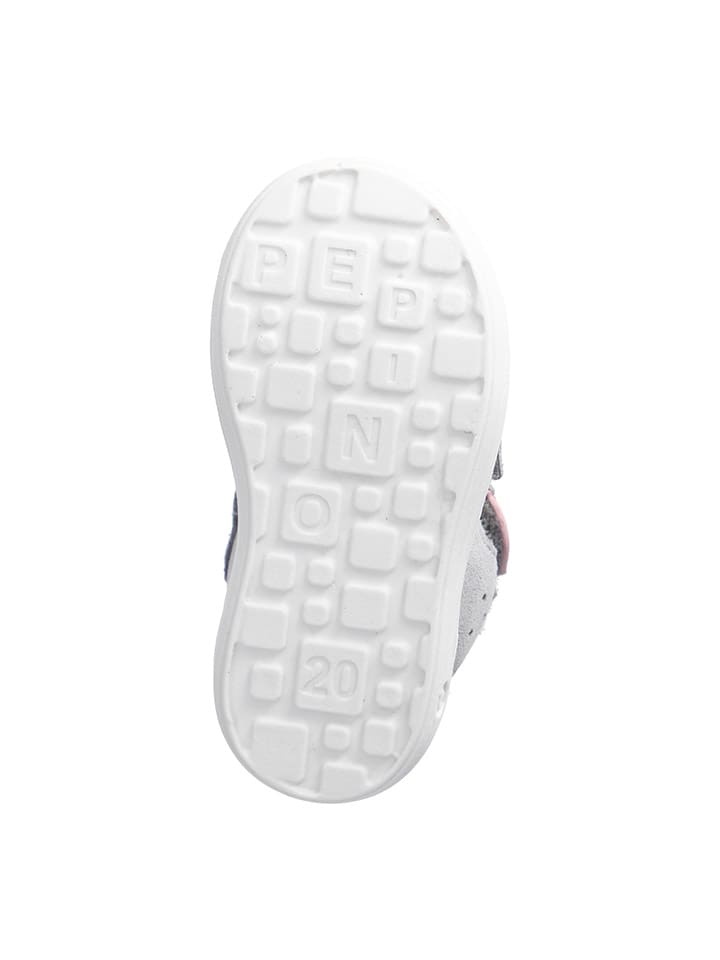 PEPINO Leder-Halbsandalen in Grau/ Rosa günstig kaufen