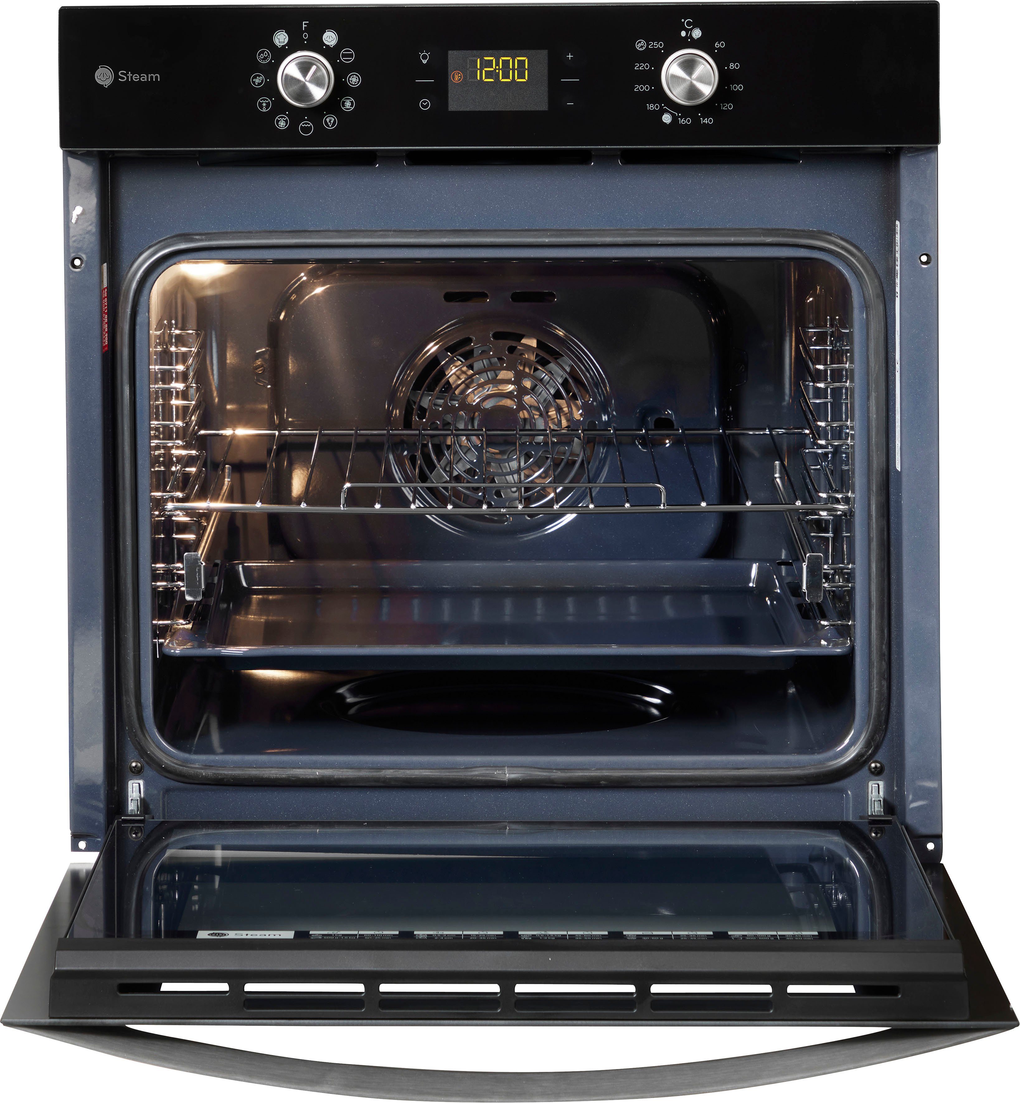 Privileg Einbaubackofen PBWK3 JH8S BLG, mit Backauszug, Hydrolyse, Dampffunktion