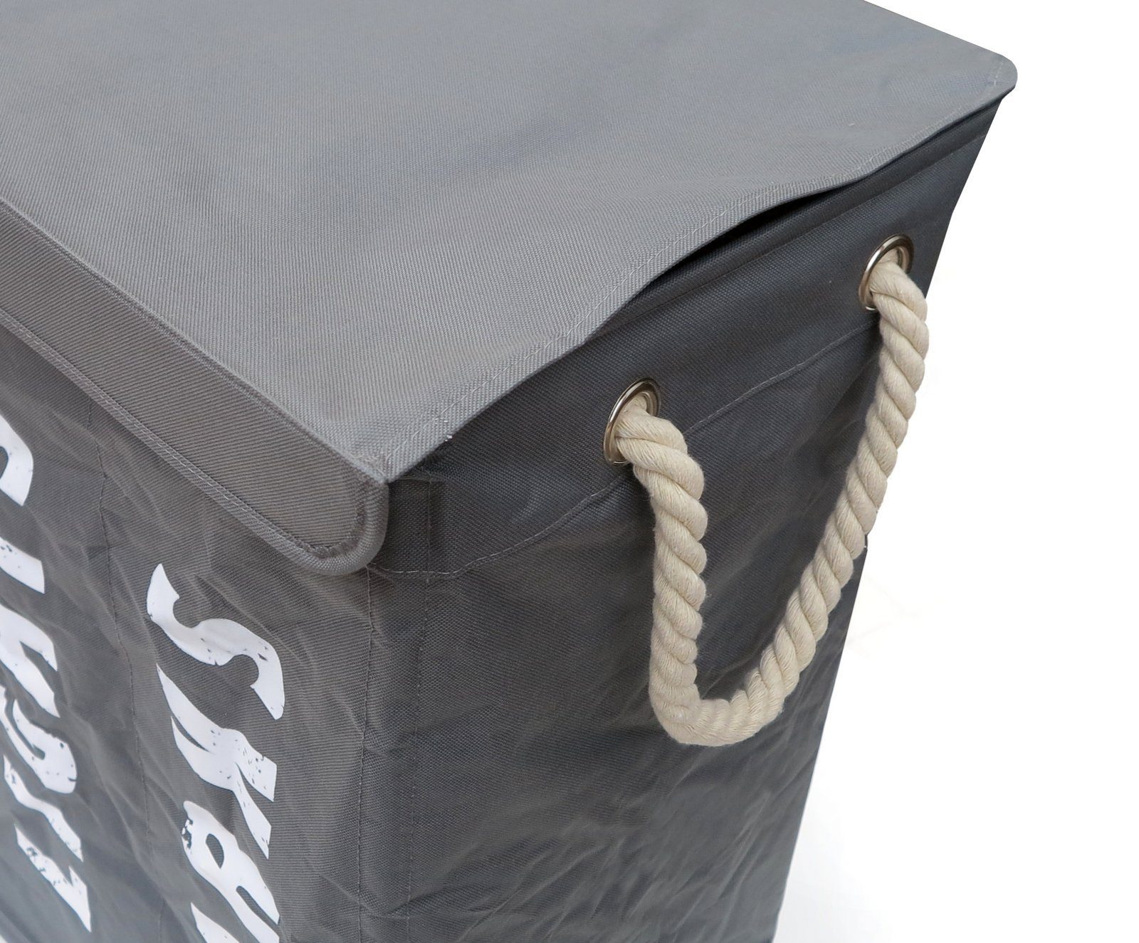 osoltus Wäschesortierer osoltus 3er Wäschesortierer auf Rollen Wäschebox Wäschekorb grau