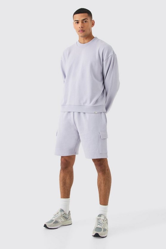 Kurzer Oversize Cargo-Trainingsanzug