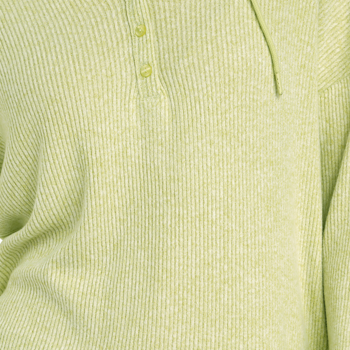 Damen Hoodie mit Knopfleiste