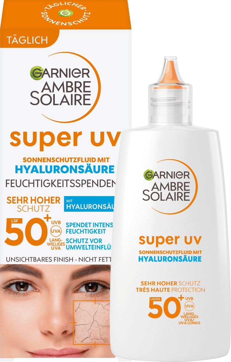 Sonnenfluid Gesicht super UV mit Hyaluronsäure, LSF 50+, 40 ml