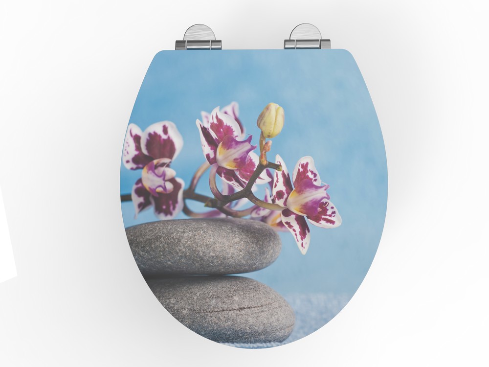 K&H Sanitary Duschwell MDF WC-Sitz PET - Orchidee