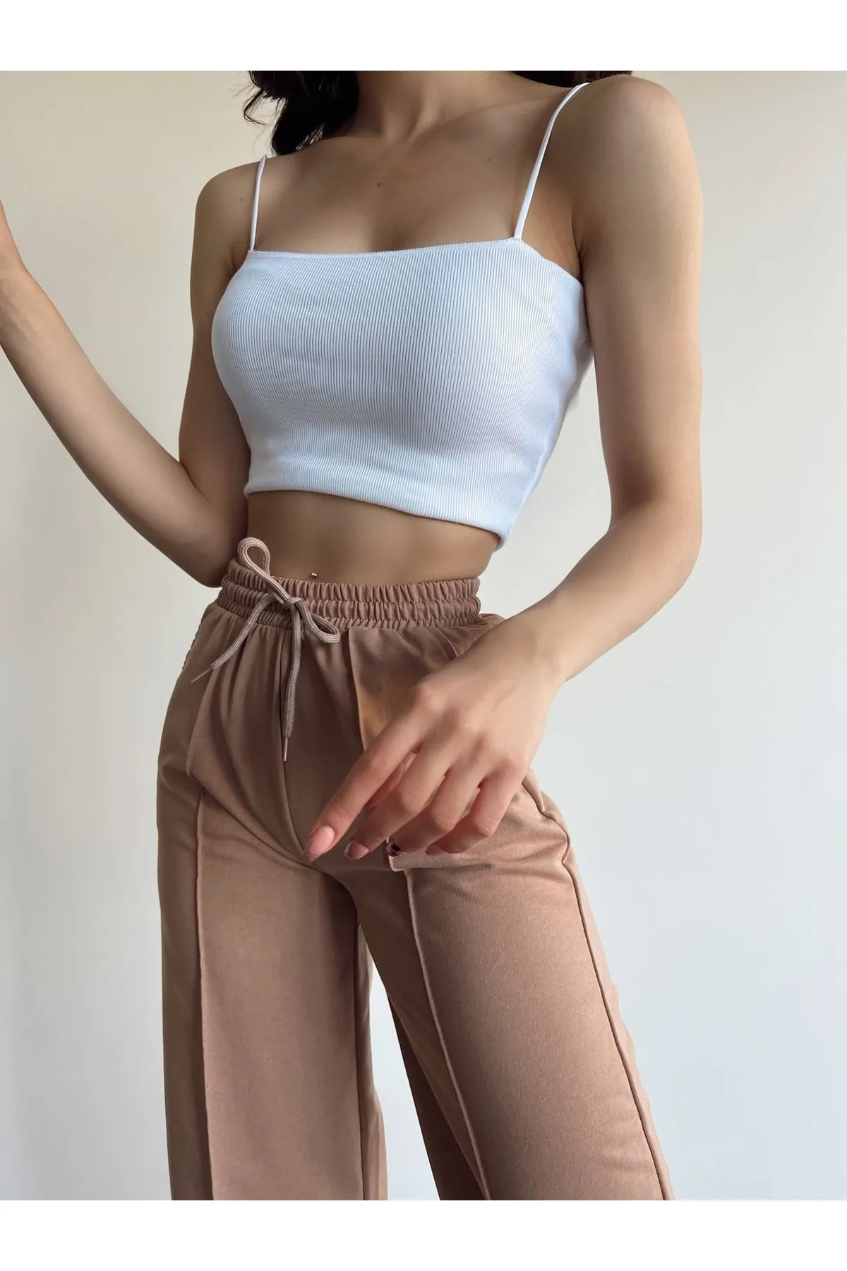 IŞILDA  Damenbekleidung, lockere Hose mit elastischem Bund