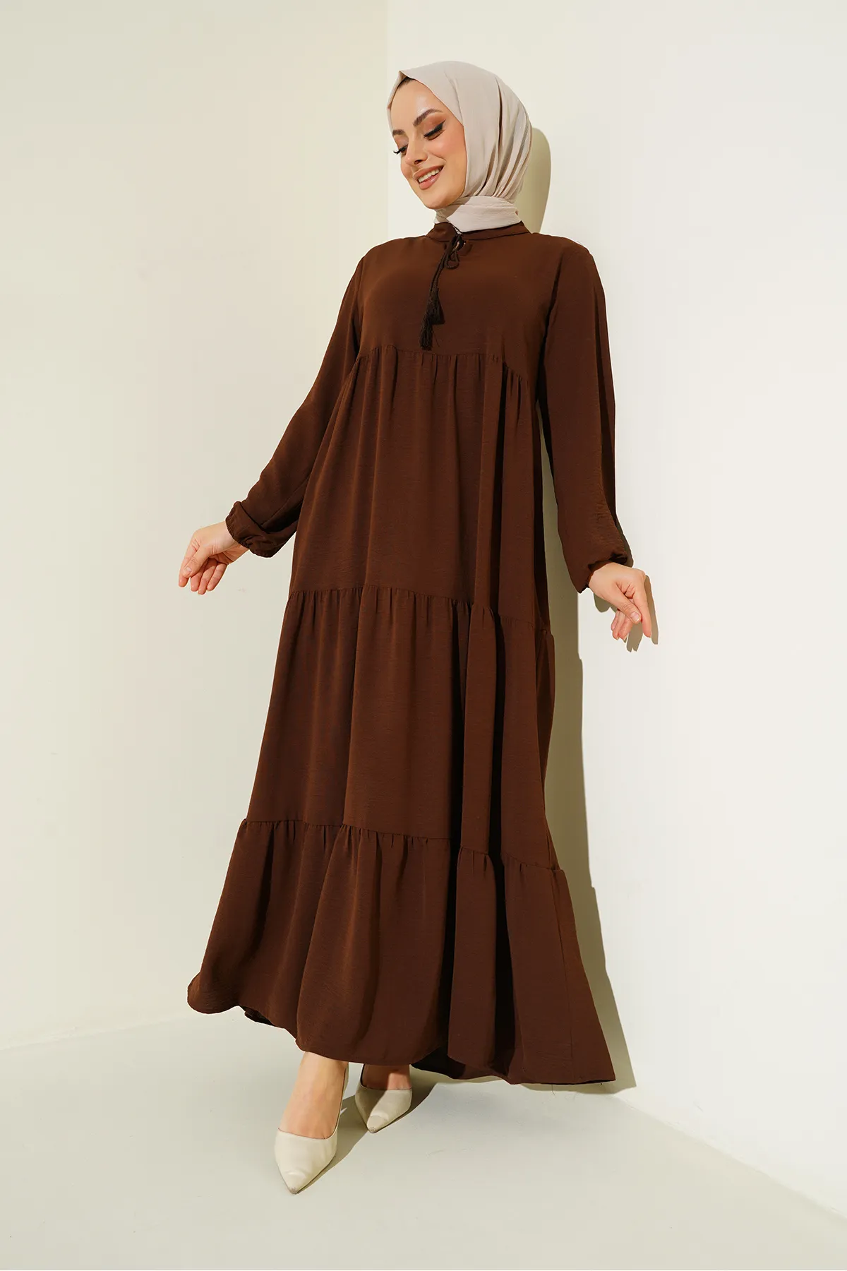 Bigdart  Kleid - Braun - Smock-Kleid
