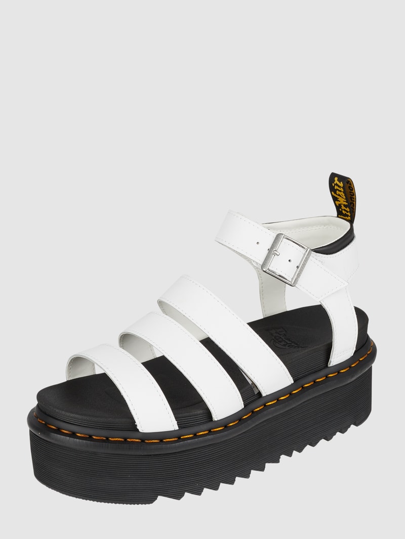 Sandalen mit Plateausohle Modell 'Blaire Quad' in weiß