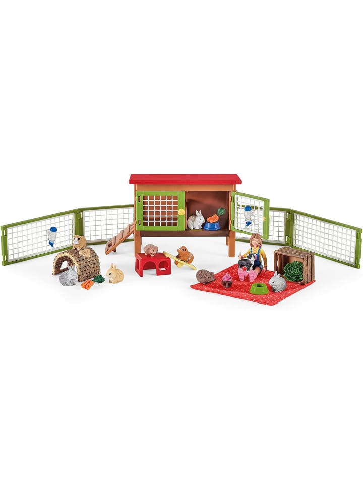 Schleich 72160 - Tierfiguren Farm World - Picknick mit kleinen Haustieren in bunt günstig kaufen onesize