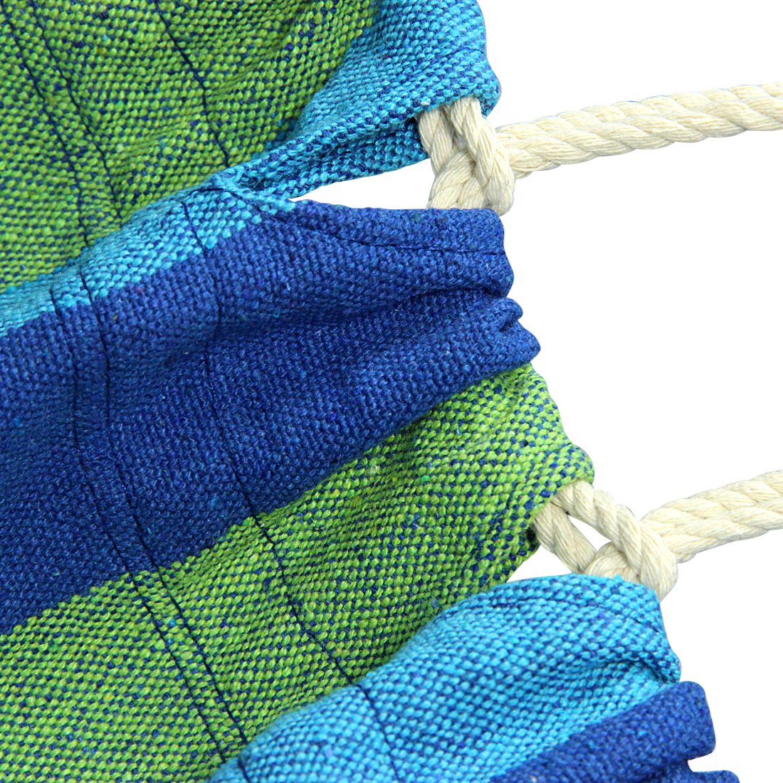 10T Hängematte 10T Azurin Single - Hängematte aus Baumwolle 220 x 110 cm, inkl. Befestigungsset