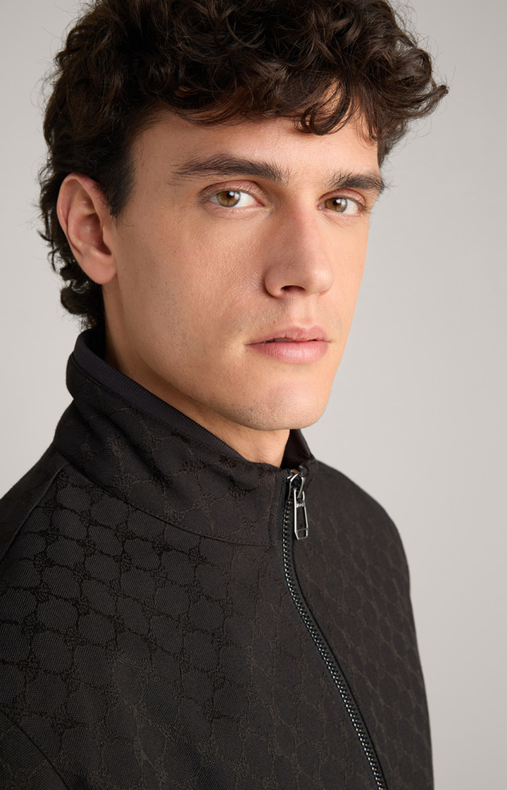 Cornflower-Jacke Escor in Schwarz gemustert