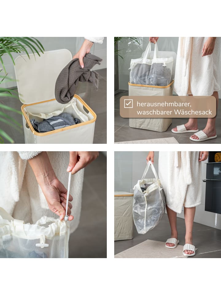 bremermann Wäschesammler 60 Liter beig günstig kaufen onesize