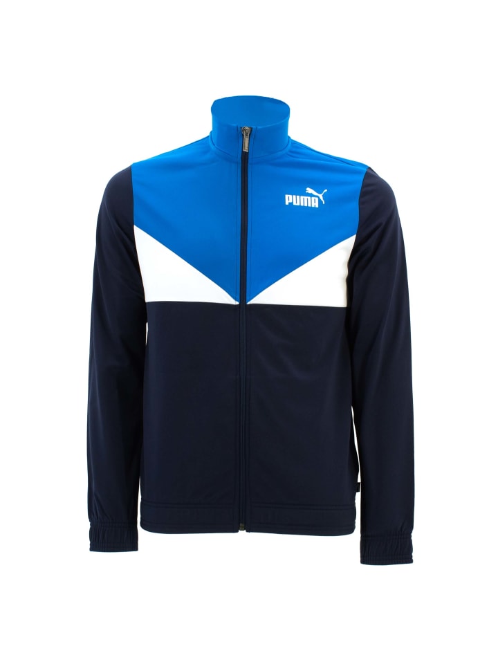 Puma Trainingsanzug Colorblock Poly Suit Kids in Blau günstig kaufen