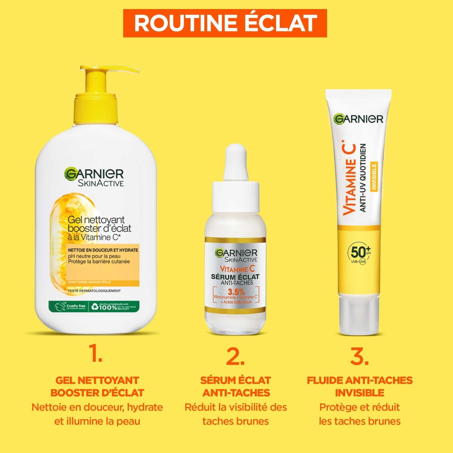 Fluid anti-UV cu vitamina C Garnier SPF50+
