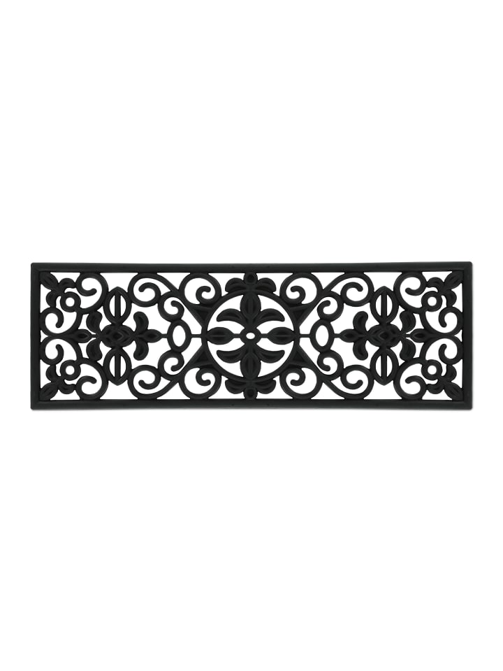 relaxdays Gummi Stufenmatte in Schwarz - 75 x 25 cm günstig kaufen onesize