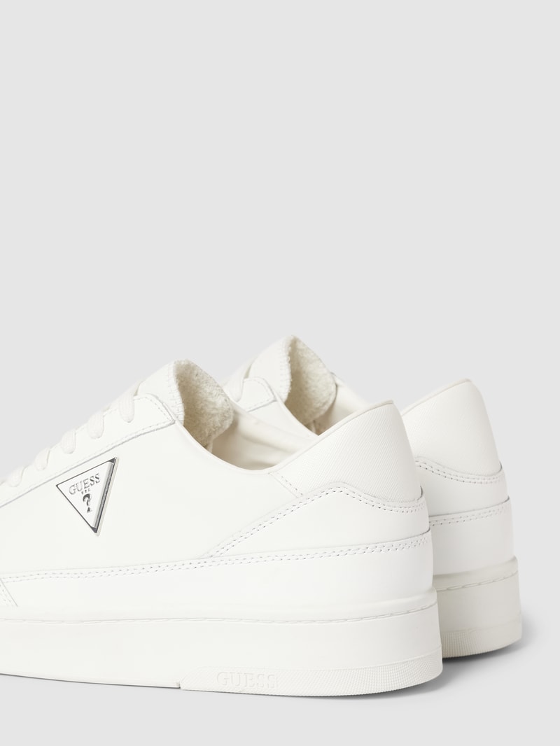 Sneaker aus Leder-Mix Modell 'SILEA' in weiß