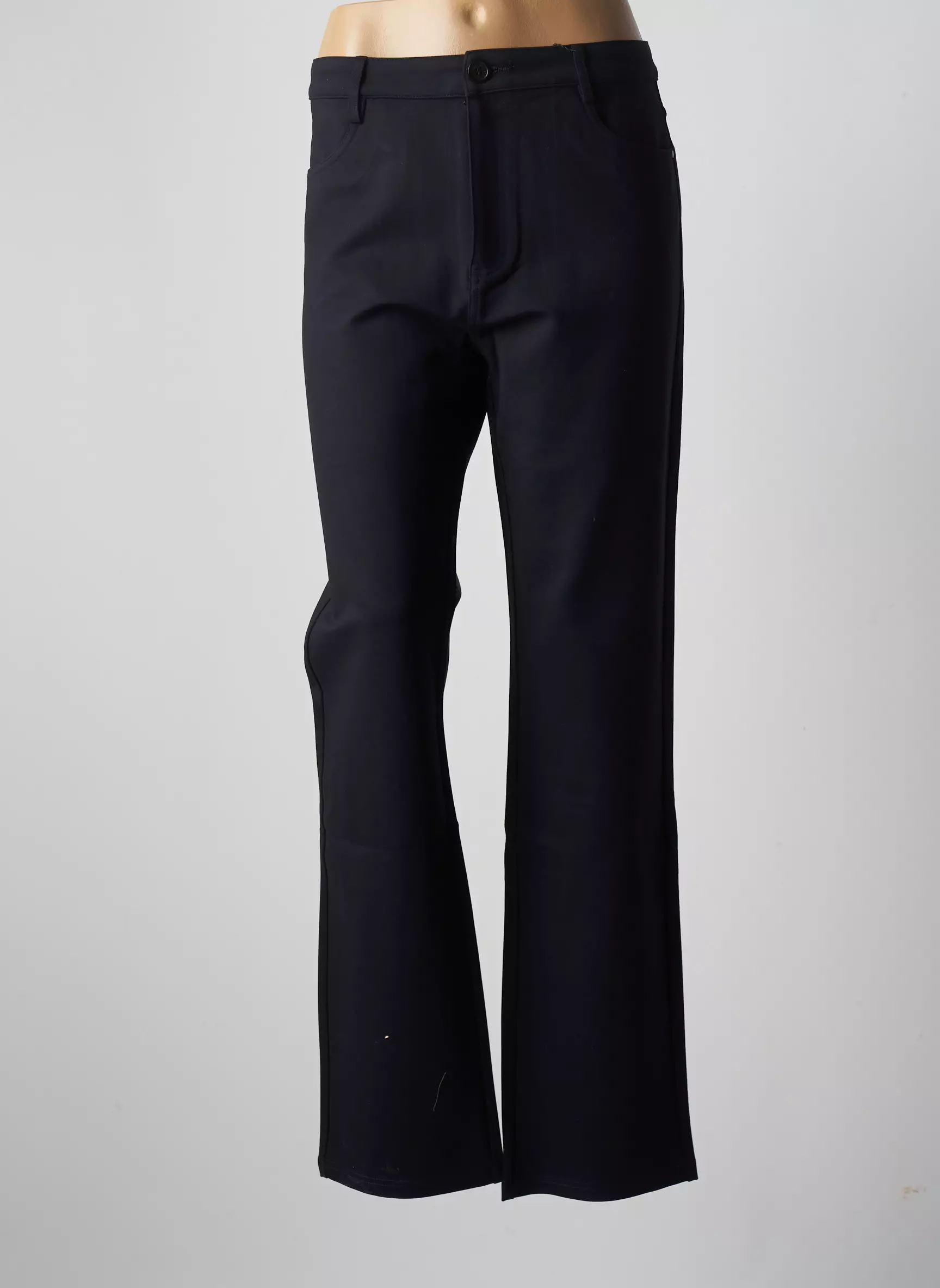 Youline Pantalons Droits Femme couleur bleu