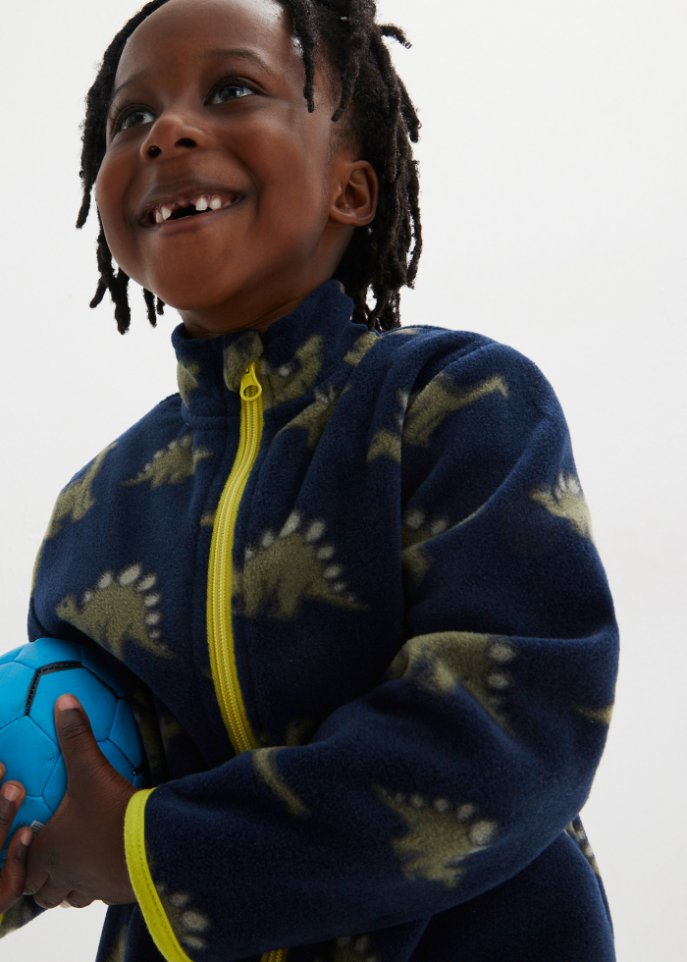 Jungen Fleecejacke mit Dinodruck