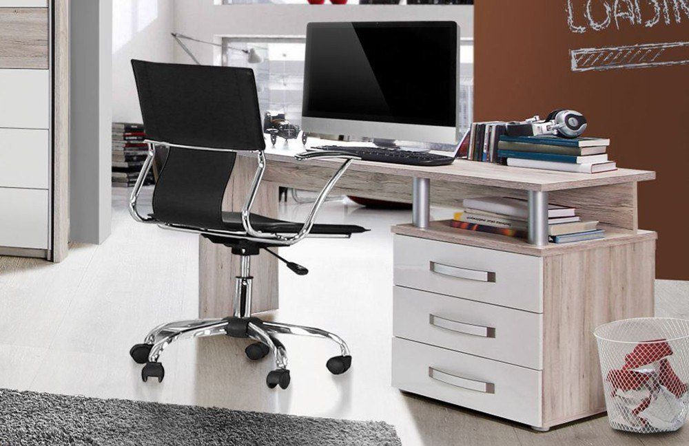 möbel-direkt.de Jugendzimmer-Set Rondino, (Komplett Set, 4-St., Kleiderschrank + Jugendbett 140x200cm + Nachttisch + Schreibtisch)