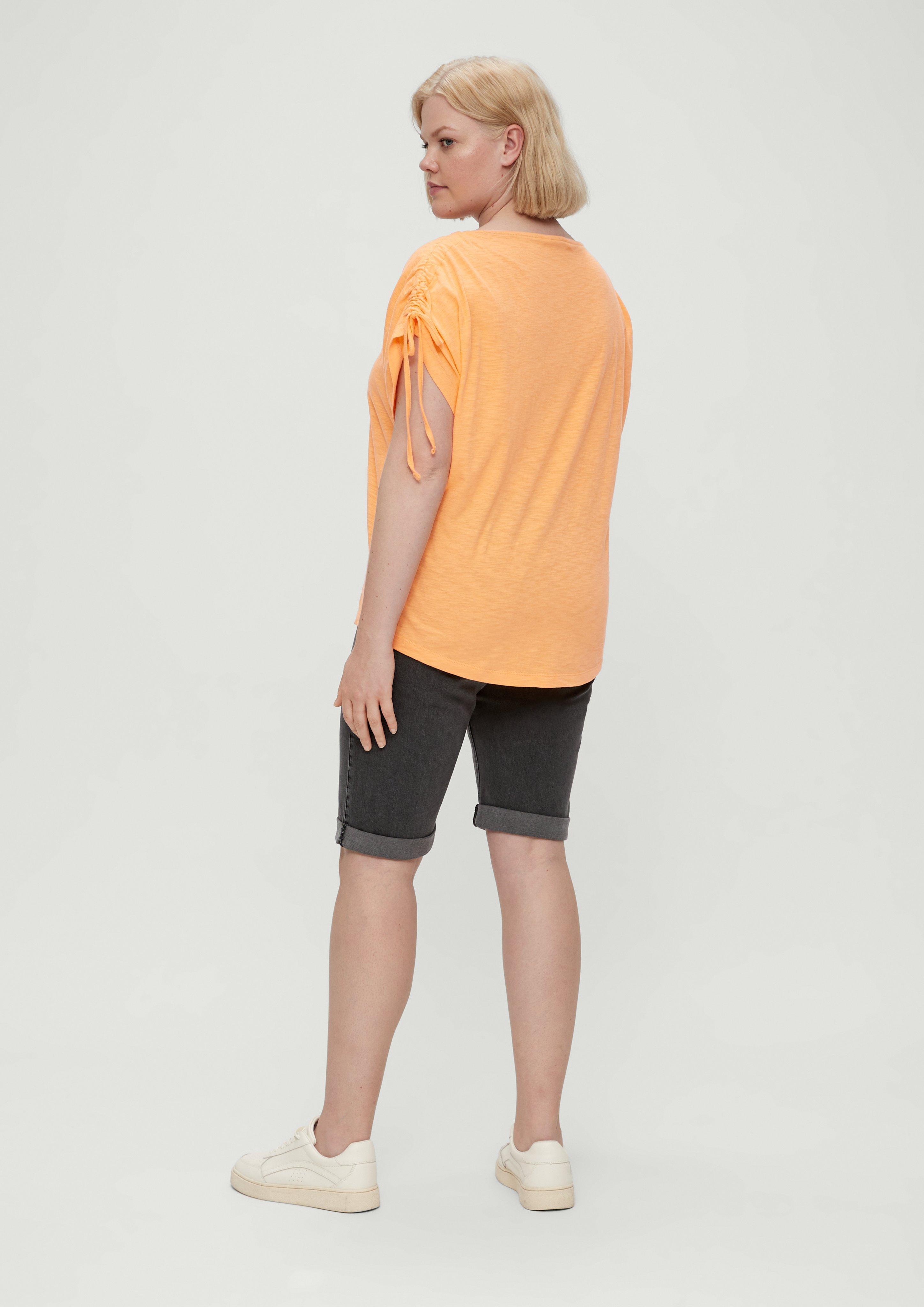 Baumwollshirt mit Raffungen  2131693-2129
