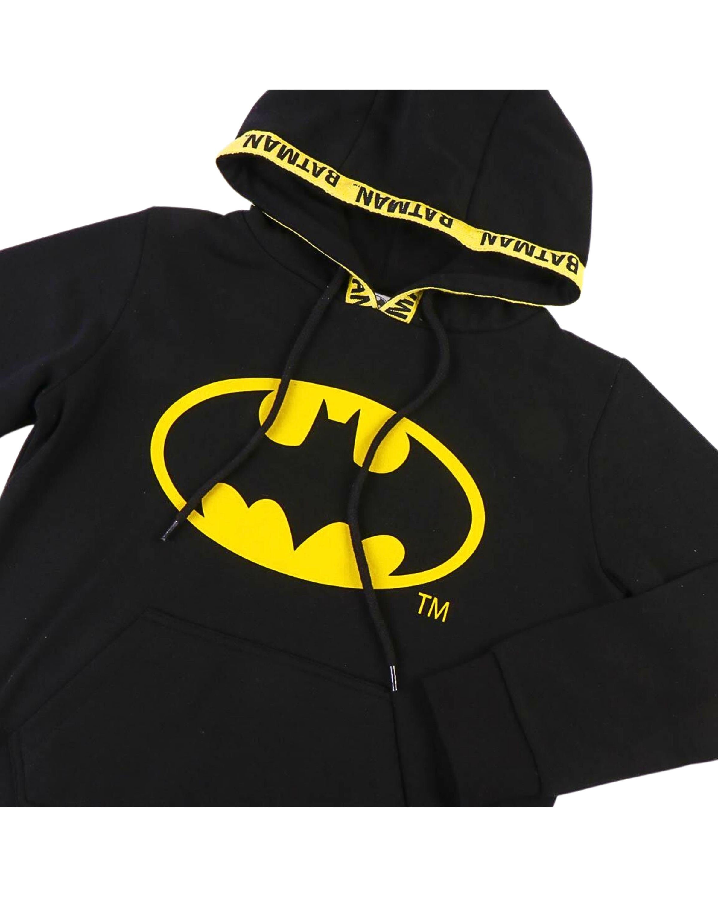 Batman Freizeitanzug DC Comics (2-tlg), Jungen Outfit Kapuzenpullover + Hose Größe 122 - 152 cm