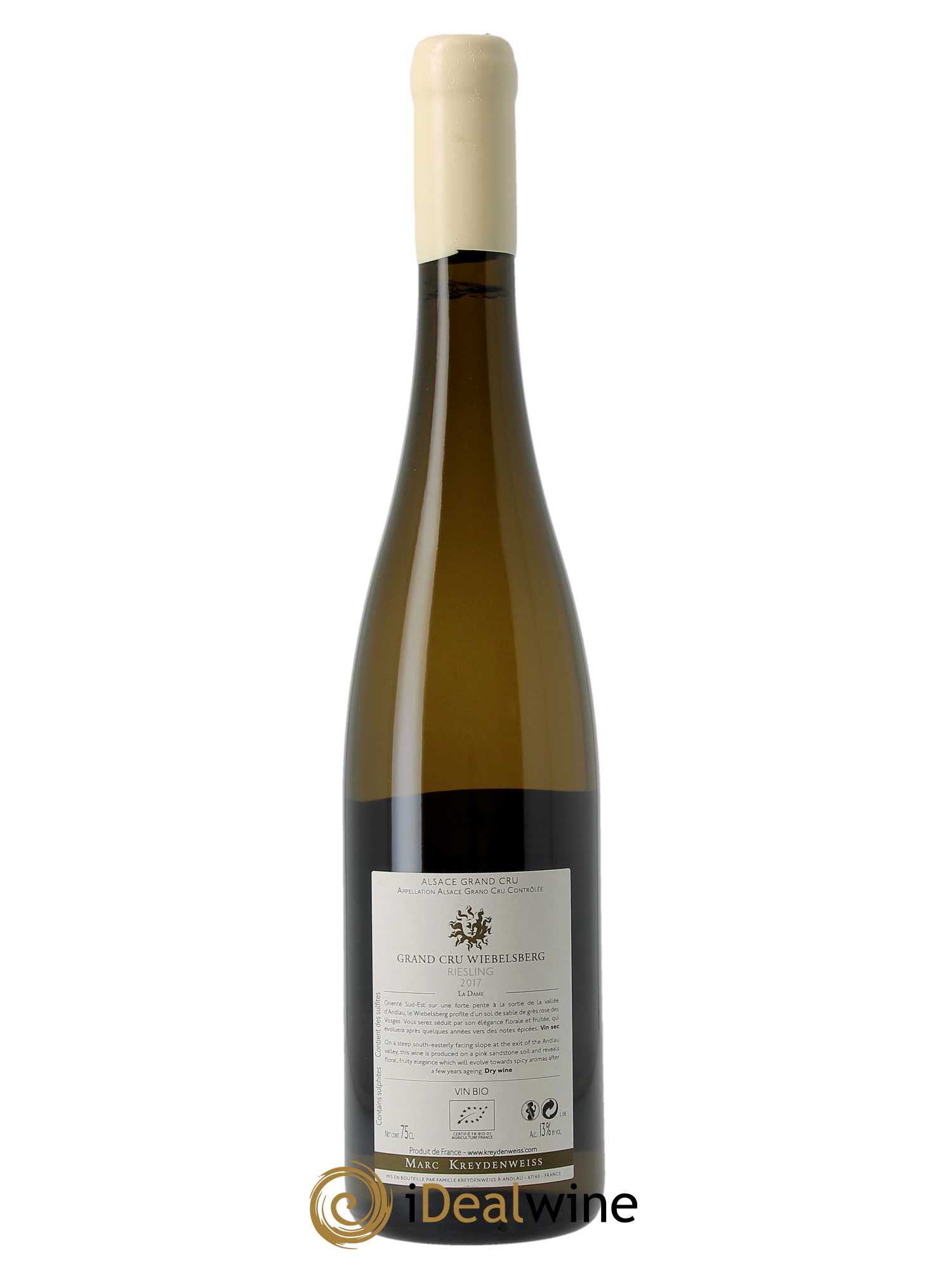 Alsace Riesling Grand Cru Wiebelsberg Marc Kreydenweiss  2017 - Lot de 1 Bouteille