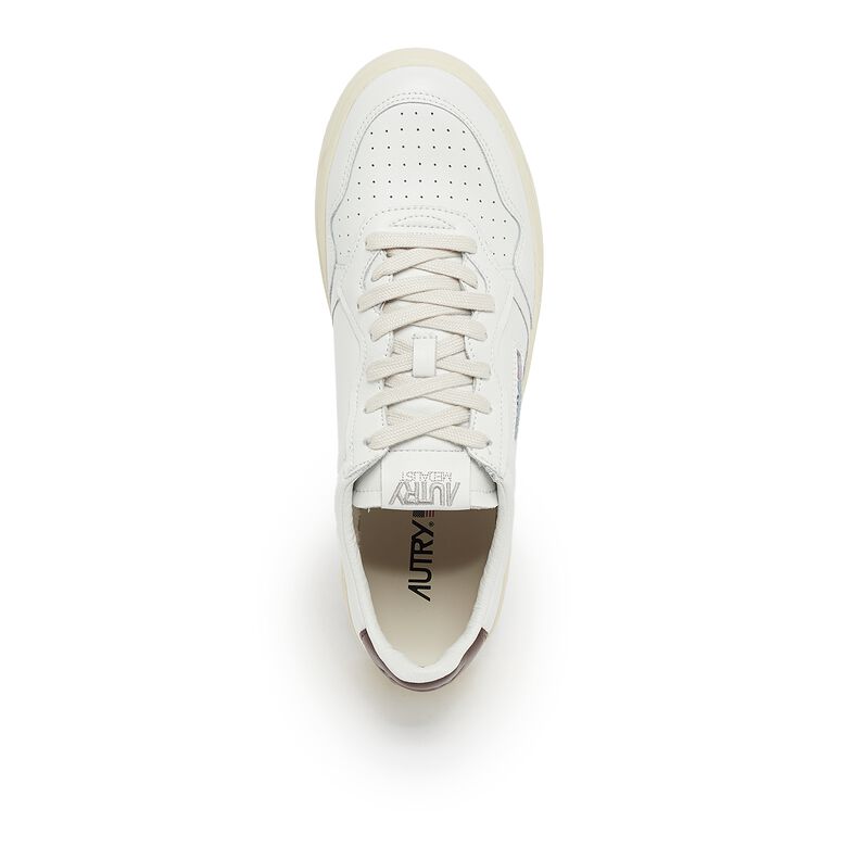 Autry Medalist Low Man LL53 leat/leat wht/brown