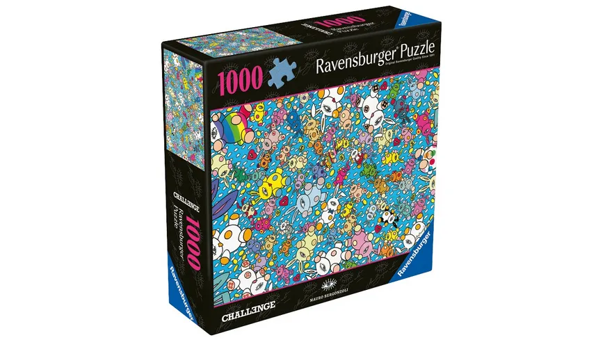 Ravensburger Puzzle – Mauro Bergonzoli – Magic Bunny Explosion ,1000 Teile