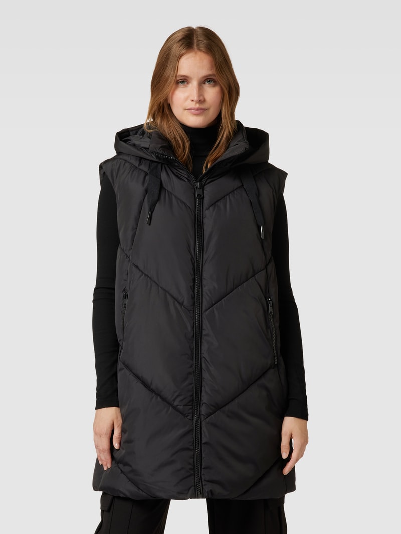 Steppweste in ärmellosem Design Modell 'BEVERLY' in schwarz